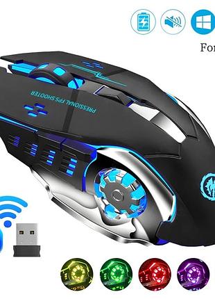 2.4g bluetooth миша ігрова комп'ютерна лазерна акумуляторна бездротова миша usb механічна кіберспортивна підсвічування пк геймерсь
