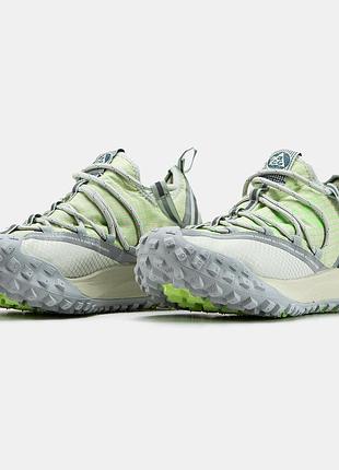 Кроссовки nike acg mountain fly green grey повседневные