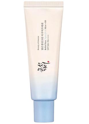 Легкий солнцезащитный крем с пантенолом beauty of joseon relief sun aqua-fresh rice+b5 spf50+ pa++++ 50 мл