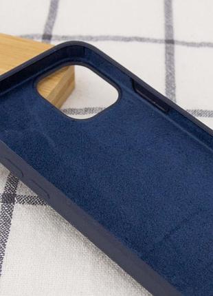Чохол silicone case full protective (aa) для apple iphone 14 (6.1") темно-синій / midnight blue 3