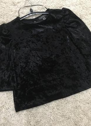Велюровая бархатная плюшевая кофта / блуза
