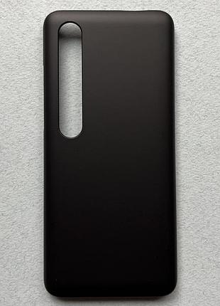Xiaomi mi 10 чехол (бампер, накладка) черный, матовый, пластик