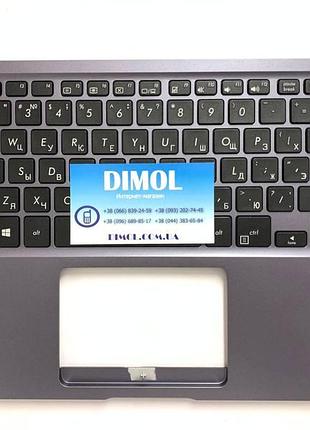Передняя панель asus vivobook 14 e406, e406s, e406sa, e406m, e406ma серый