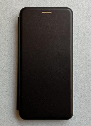 Xiaomi redmi note 14 pro 4g чехол-книжка чёрный, качественная искусственная кожа, слоты для кредитных карт