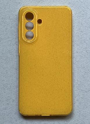 Samsung galaxy a56 чохол wave twinkle yellow case tpu силіконовий жовтий блискучий накладка панель