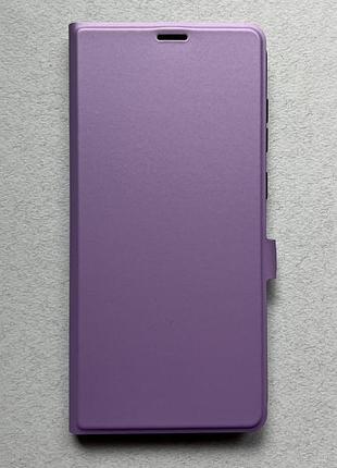Samsung galaxy a56 чехол-книжка wave flap case light purple фиолетовый эко кожа слоты для карт