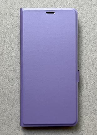 Xiaomi redmi note 14 5g чехол-книжка wave flap case light purple фиолетовый эко кожа слоты для карт