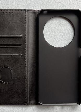 Xiaomi redmi 14с 4g чехол-книжка wave fold case чёрный высококачественная искусственная кожа слоты для карт