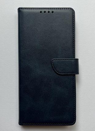 Samsung galaxy a16 5g чехол-книжка wave fold case синий высококачественная искусственная кожа слоты для карт