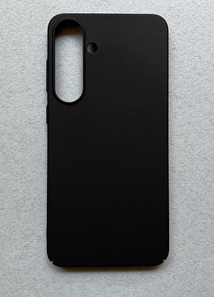 Samsung galaxy s25+ чехол (бампер) ударопрочный, черный, матовый, пластиковый