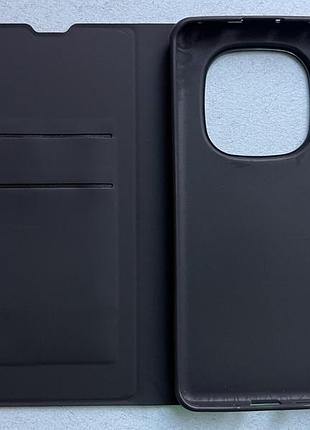 Xiaomi poco x7 чехол-книжка wave flap чёрный высококачественная искусственная кожа слоты для карт