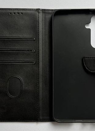 Samsung galaxy a55 чехол-книжка wave fold case чёрный высококачественная искусственная кожа слоты для карт
