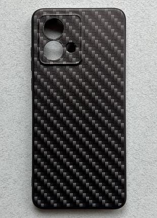 Motorola moto g84 чехол (бампер, накладка, кейс) чёрный с принтом "сетка", матовый, мягкий tpu пластик