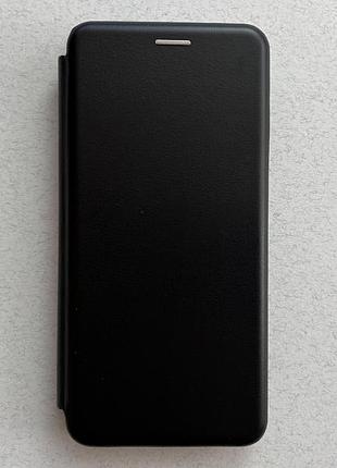 Xiaomi redmi note 14 4g чехол-книжка чёрный, качественная искусственная кожа, слоты для кредитных карт