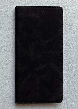 Xiaomi 12s pro чохол-книжка чорний, високоякісна штучна шкіра, слоти для кредитних карток