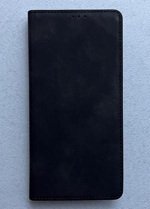 Oneplus nord 4 чехол-книжка чёрный, качественная искусственная кожа, слоты для кредитных карт