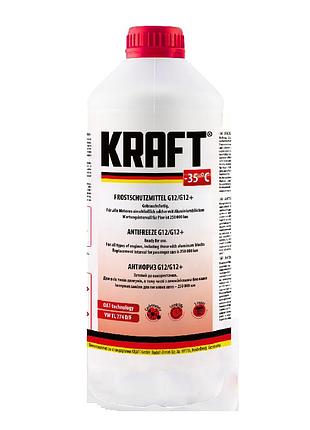 Антифриз kraft g12/g12+ (готовий) -35 червоний 1.5л