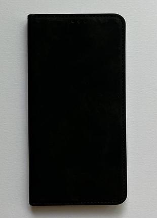 Apple iphone 14 pro max чехол-книжка чёрный, качественная искусственная кожа, слоты для кредитных карт
