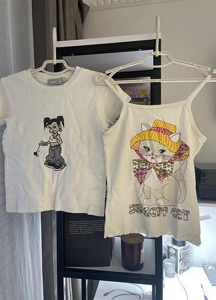 Футболка для дівчинки 9 років h&m майка для дівчинки 8 років primax набір для дівчинки 8-9 років комплект для дівчинки :майка і футболка