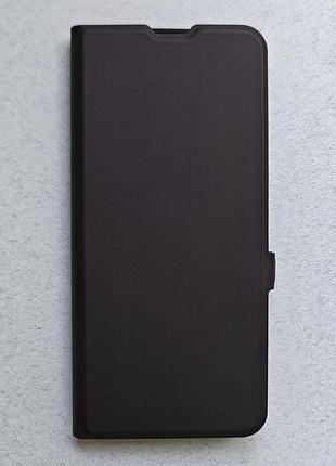 Xiaomi poco m6 4g чехол-книжка wave flap case чёрный высококачественная искусственная кожа слоты для карт