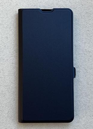 Poco x7 чехол-книжка wave flap синий высококачественная искусственная кожа слоты для карт