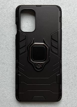 Oneplus 9 чохол iron grip with magnetic safe протиударний, чорний, матовий пластик