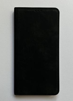 Apple iphone 14 plus чохол-книжка чорний, високоякісна штучна шкіра, слоти для кредитних карток