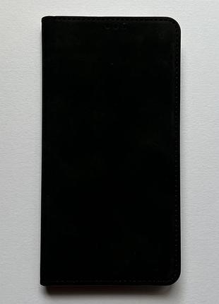 Apple iphone 11 pro max чехол-книжка чёрный, качественная искусственная кожа, слоты для кредитных карт