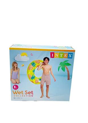 Круг надувной intex с фруктами 107 см 56261_yellow