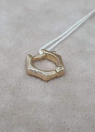 Золотая моносерьга. 3630097ж