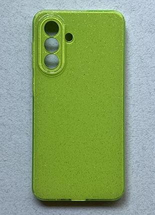 Samsung galaxy a36 чохол wave twinkle lime green case tpu силіконовий зелений блискучий накладка панель