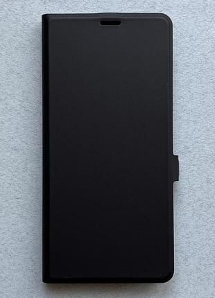 Motorola moto g15 power чехол-книжка wave flap чёрный высококачественная искусственная кожа слоты для карт