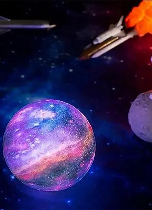Настільний світильник місяць magic 3d moon light від акумулятора top shop ua_