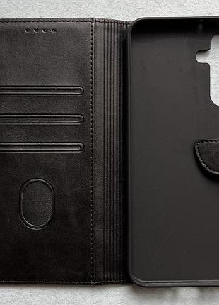 Samsung galaxy a26 чохол-книжка wave fold case чорний високоякісна штучна шкіра слоти для карт