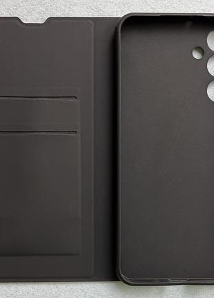 Samsung galaxy a16 5g чохол-книжка wave flap case чорний високоякісна штучна шкіра слоти для карт