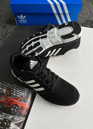 Чоловічі кросівки adidas climacool black white акція на останній розмір