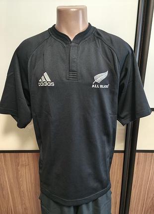Чоловіча регбійна футболка регбійка new zealand all blacks adidas rugby регбі