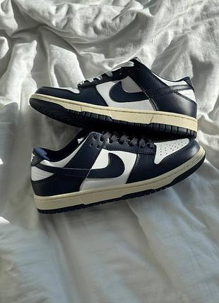 Кроссовки nike dunk low vintage navy