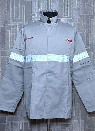 Куртка рабочая защитная огнеупорная ryobi светоотражающая мужская xxl (60+) размер для сварочных и огнеопасных работ огнестойкая производство есс