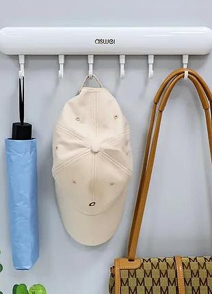 Универсальная настенная вешалка с крючками towel hook ly-839 top shop ua_