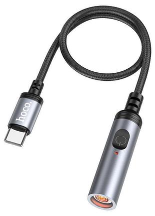 Прикуриватель hoco ua30 type-c портативный mini cigarette lighter black