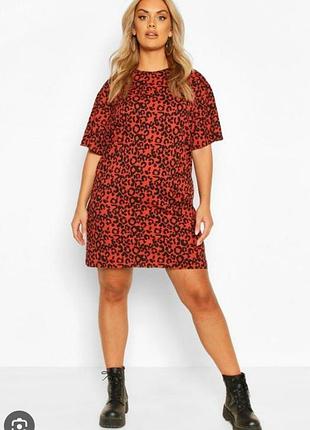 Коротка сукня лео оверсайз платье свободного кроя лео