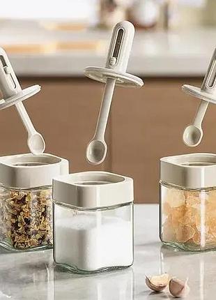 Баночки для приправ 3 шт., спецівниця spice tin top shop ua_