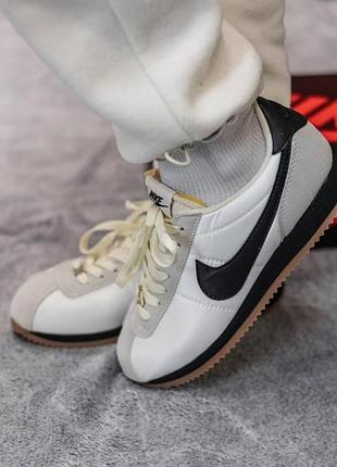 Чоловічі кросівки nike cortez white black / smb+ 🔗