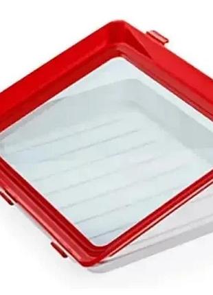 Багаторазовий вакуумний лоток для зберігання харчових продуктів clever tray top shop ua_