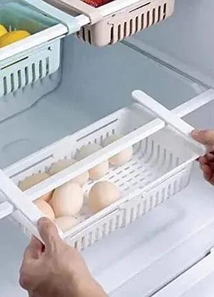 Органайзер в холодильник strechable hanging storage rack розтягується top shop ua_