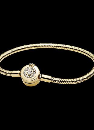 Серебряный браслет сияющая корона o pandora 569046c01 21