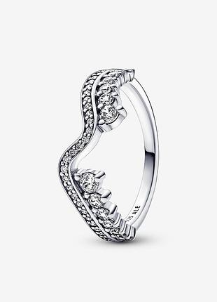 Серебряное кольцо pandora 192543c01 52