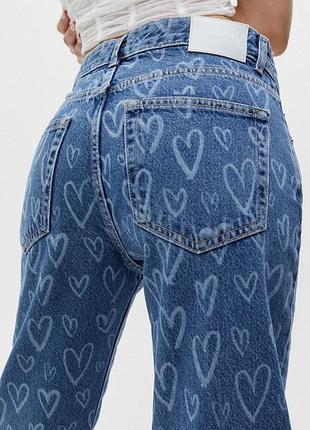 Стильні джинси з малюнком pull&bear