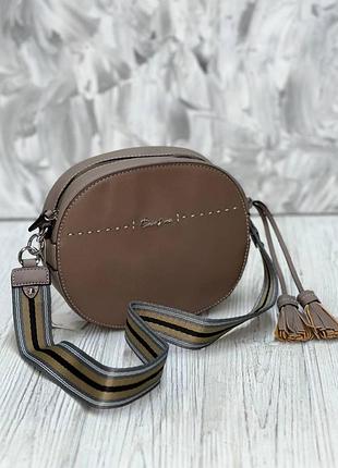 Клатч крос-боді david jones 6128-1 бежевий